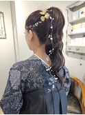 ユル巻きポニーテール