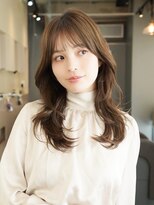 オルセン(OLSEN) ハイレイヤー/ミディアム/20代/顔周り/明るめベージュ