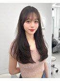 前髪顔まわり韓国ヘアレイヤーカットサイドバンク2wayバンク韓国