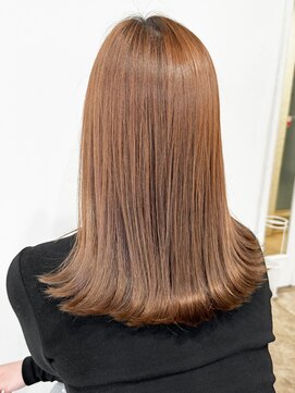 レア 表参道(L'ea) 暗めカラーグランマッシュデザインカラーフェイスフレーミング