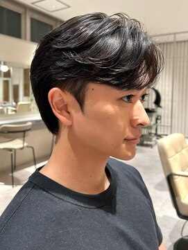 ノラギンザユー(NORA GINZA/U) ビジネスマンカットメンズヘアメンズカット刈り上げセンターパと