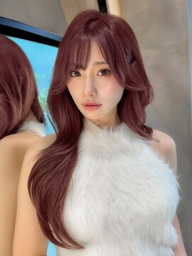 ロンドエニカ 大宮(Lond enika) 髪質改善/レイヤー/オリーブグレー/小顔に見せるヘア/大宮