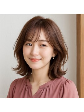 スープレックス ヘアーデザイン(SOUPREX HAIR DESIGN) 柔らかミディアムレイヤーボブ 20代 30代 40代 50代 60代 学割