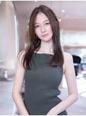 韓国レイヤー顔周りカット透明感カラー髪質改善艶髪シースルー