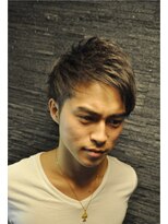 ヒロギンザ 浜松町店(HIRO GINZA) ツーブロックビジネスショートレイヤーかき上げコンマヘア