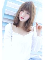 オウル(Owll)&nbsp;【DISHEL】大人ジグザグバング ハイ透明感ネオンベージュ