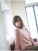 アンニュイ鎖骨ラインミディアムボブ