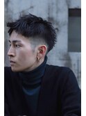 大人のアップバング束感ショート