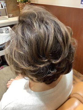 カルスコレクション(K-Luz coleccion) グラボブ、時短デジタルパーマ&メッシュヘナ