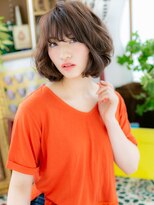 カバーヘア イヴ 戸頭店(COVER HAIR EVE)&nbsp;バレイヤージュアシンメトリー小顔ミニボブh戸頭20代30代40代!