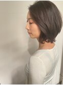 黒髪/小顔/ワンレン/ボブルフ/ネビージュ/レイヤー/ボブ[関内]