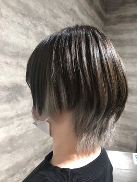 ヘアー ブランコ(hair Blanco) 全体カラー＆インナー、ペールグレー