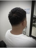 アップバング×テーパーフェード