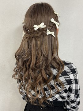 ヘアセット専門店 ナゴミ 池袋店(nagomi) リボンハーフアップ