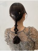 大人気のタイトヘアセット