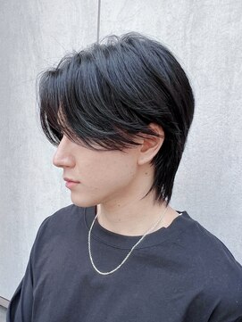 トルネード(TORNADO) メンズショートパーマセンターパートカルマ絶壁面長K20240720