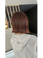 ウィロー(will/ow) 切りっぱなしボブ/オレンジカラー