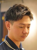 ノーエン(noen)&nbsp;ビジネスショートメンズマッシュツイストパーマツーブロック