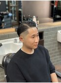メンズ理容室バーバースタイルスーツ流行ビジネスショート錦糸町