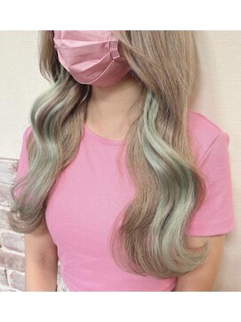 ルフレ 新宿本店2nd(Reflet) ○プルエクステでインナーカラー