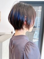 セイドット リー(Say. Ree)&nbsp;Say.ショートボブブルーカラー縮毛矯正ミニボブ黒髪表参道青山