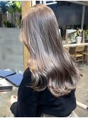 ミルクティーグレージュダブルカラーケアブリーチ佐賀カラー