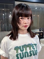 ノラジャーニー(NORA Journey)&nbsp;ミディアムウルフカット顔周りレイヤーシャギーハッシュカット