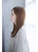夏美髪質改善アプリコットオレンジハイライトカラーくびれヘア16