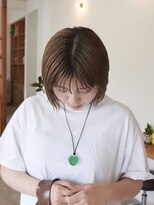 ディッセンバー 伊勢崎(December)&nbsp;切りっぱなしボブ/ミニボブ/丸くないボブ/ヘーゼルベージュ