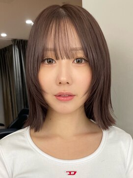 サンド 池袋(sand) レイヤーボブ ナチュラル 透け感カラー