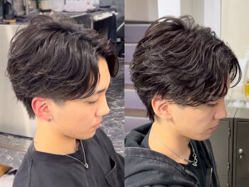 グラム 岡崎北店(gram)の写真/【北岡崎】幅広い世代に人気のメンズパーマStyle◇清潔感UP＋好印象な再現性の高いスタイルを実現◎