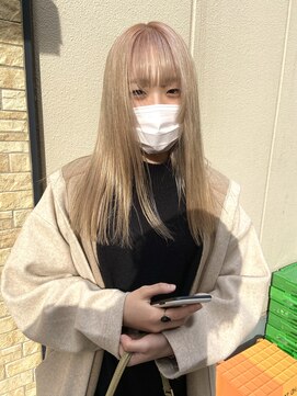 ヌープヘアーアイス(NUUP.hair ici) 20代30代◎透明感ホワイトブロンドブリーチ