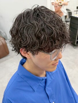 ツーダブル 豊中店(WW..) ツイストスパイラルパーマ波巻きスパイラル刈り上げマッシュ