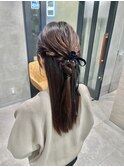 【ハーフアップ】結婚式/銀座/ヘアセット/アレンジ