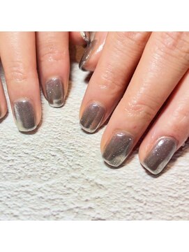 ヘアーアンドネイル キ アンティ(Hair&Nail Ki anty) ピカピカミラーネイル