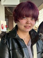 フィルム(FiLMs) ショート/マッシュボブ/ローズブラウン/顔まわりカット