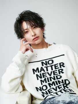 オーシャントーキョー(OCEAN TOKYO) 【大人の色気】コンマバング緩め黒髪パーマスパイラルパーマ