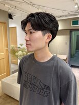 ローレン(LOREN)&nbsp;ベリーショート/ダークアッシュ/ニュアンスパーマ/韓国マッシュ
