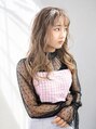 ユイマァル 倉敷(YUIMARL)&nbsp;幅広インナーカラー×レイヤーカット/ミルクティーカラー
