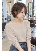 フレイムス ヘアアンドリラックス 大宮東口店(Frames)&nbsp;レイヤーボブ髪型20代30代40代50代前髪あり前髪なし面長丸顔大宮