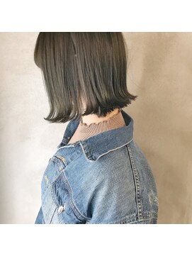 ミント(mint) 切りっぱなしボブ＆透明感グレー♪