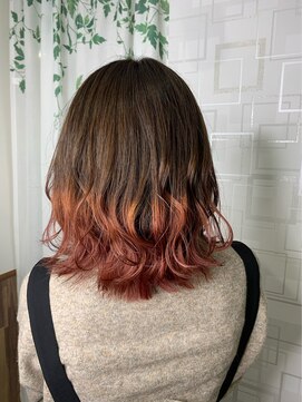 リトル(Re:tle) 【河野有希】ナチュラルミルクティ×ピンクのグラデカラー