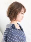 サイドがスッキリショートボブ