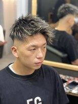 メンズ ラピス(Men's Lapis)&nbsp;アシメアップバングハイライト