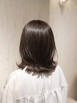 ラ ブランシュ 大宮(La Blanche)&nbsp;大宮/マロンベージュ/Aラインボブ/かき上げ/ニュアンスマッシュ