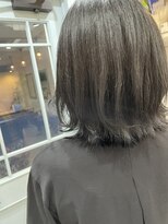 アンジョ(Anjo)&nbsp;アッシュブラック×韓国フェザーバング