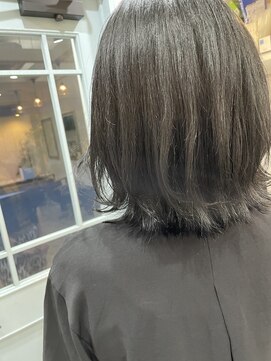 アンジョ(Anjo) アッシュブラック×韓国フェザーバング