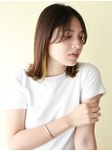 【本八幡FLIP B AVEDA】イヤリングカラー×イエロー