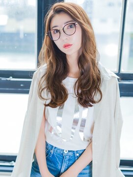 シャフト(SHAFT) SHAFT_ロングウェーブ/キャラメルベージュ/イルミナカラー