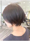 大人ラフウェーブ20代30代40代ボブブラウンスウィングショート